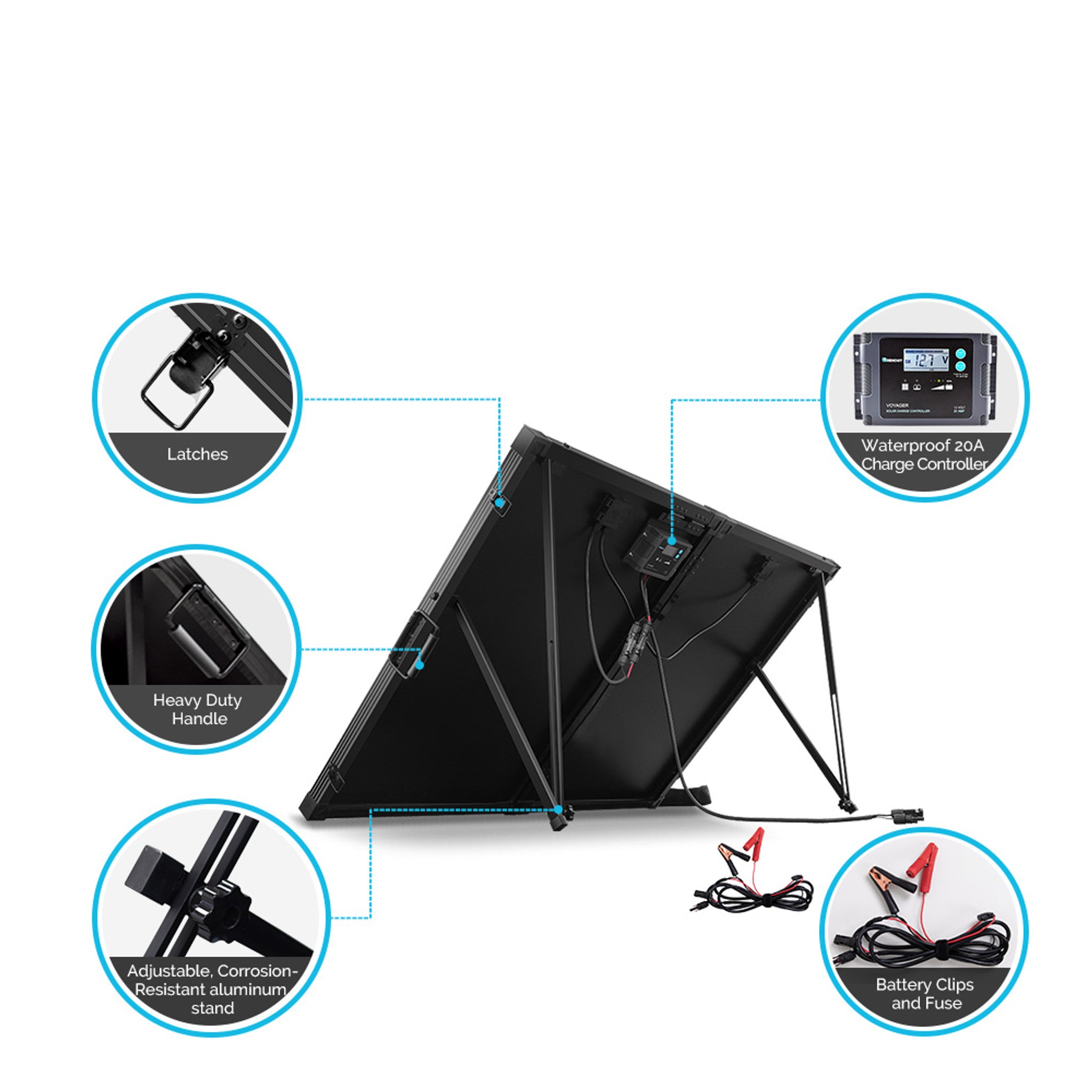 Solar Panel | Renogy | 200 Watt 12 Volt Monocrystalline Foldable Solar Suitcase