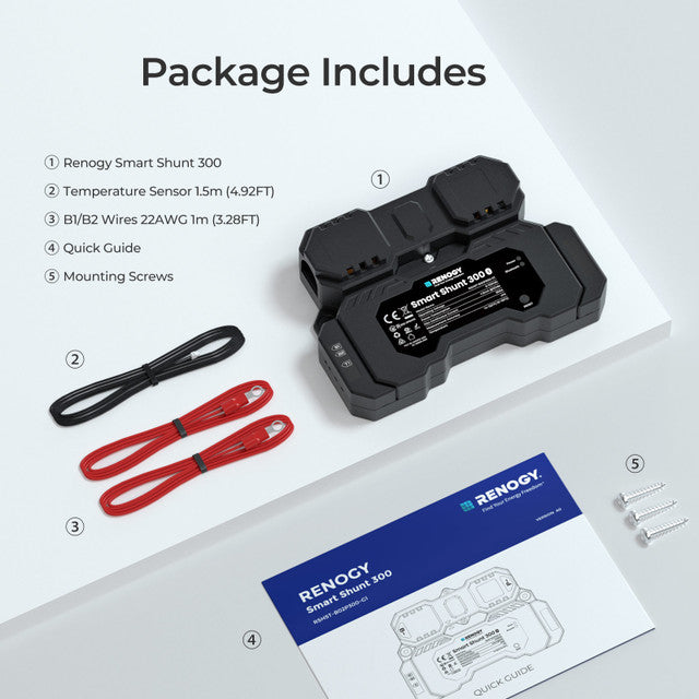 Control/Monitor | Renogy | RENOGY Battery Shunt 300