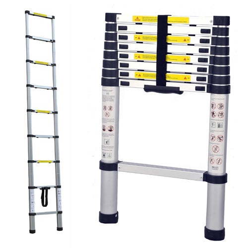 2.6m Portable Telescopic Ladder With Carry Bag