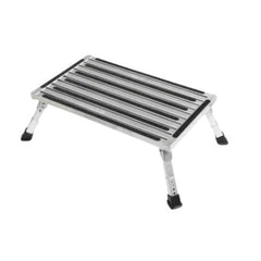 Extra Large Platform Single Folding Step With Adjustable Height Legs