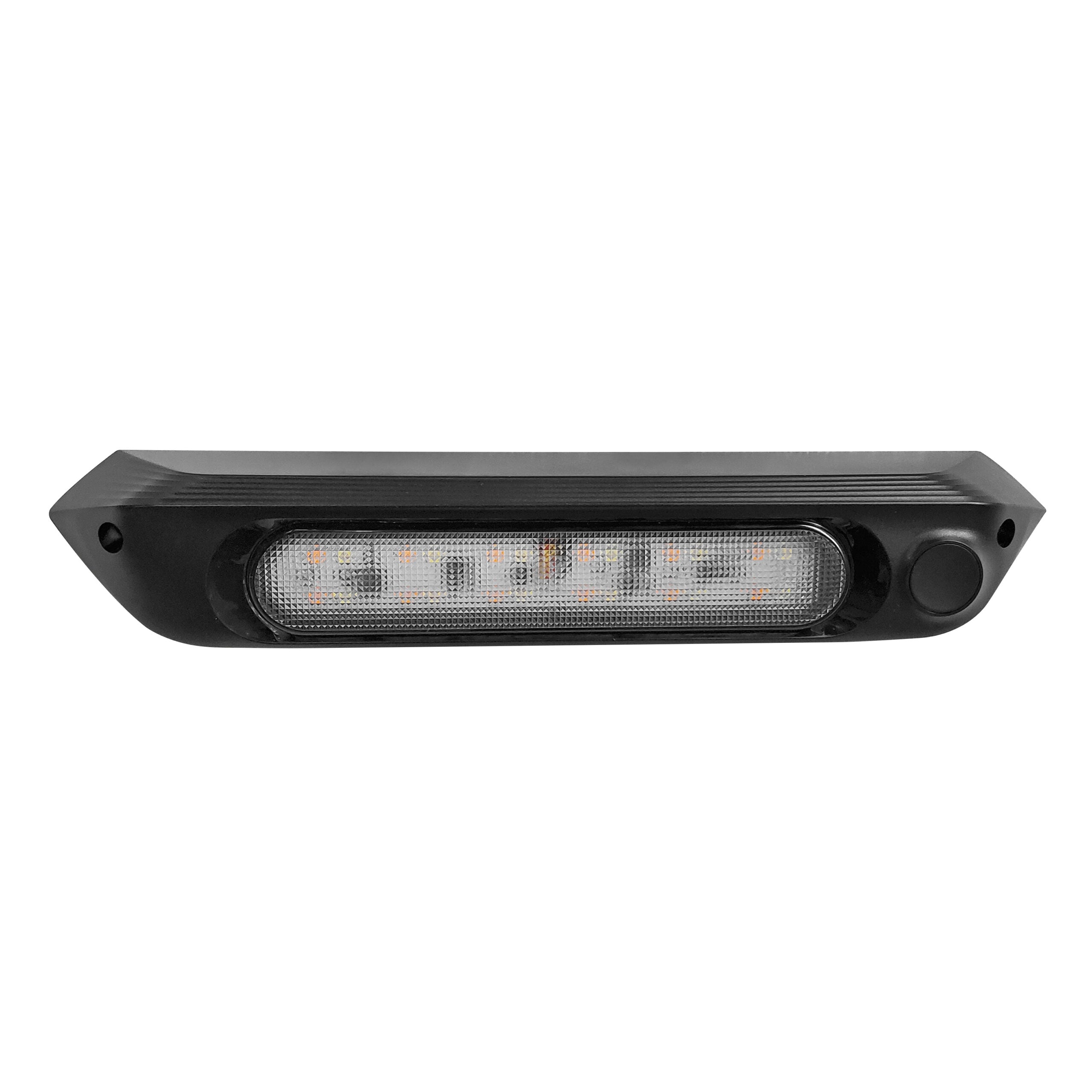 BLACK 287mm 12V LED AWNING LIGHT WITH WHITE LIGHTS IP67