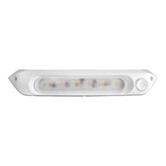 WHITE 287mm 12V LED AWNING LIGHT WITH WHITE LIGHTS AND SWITCH IP67