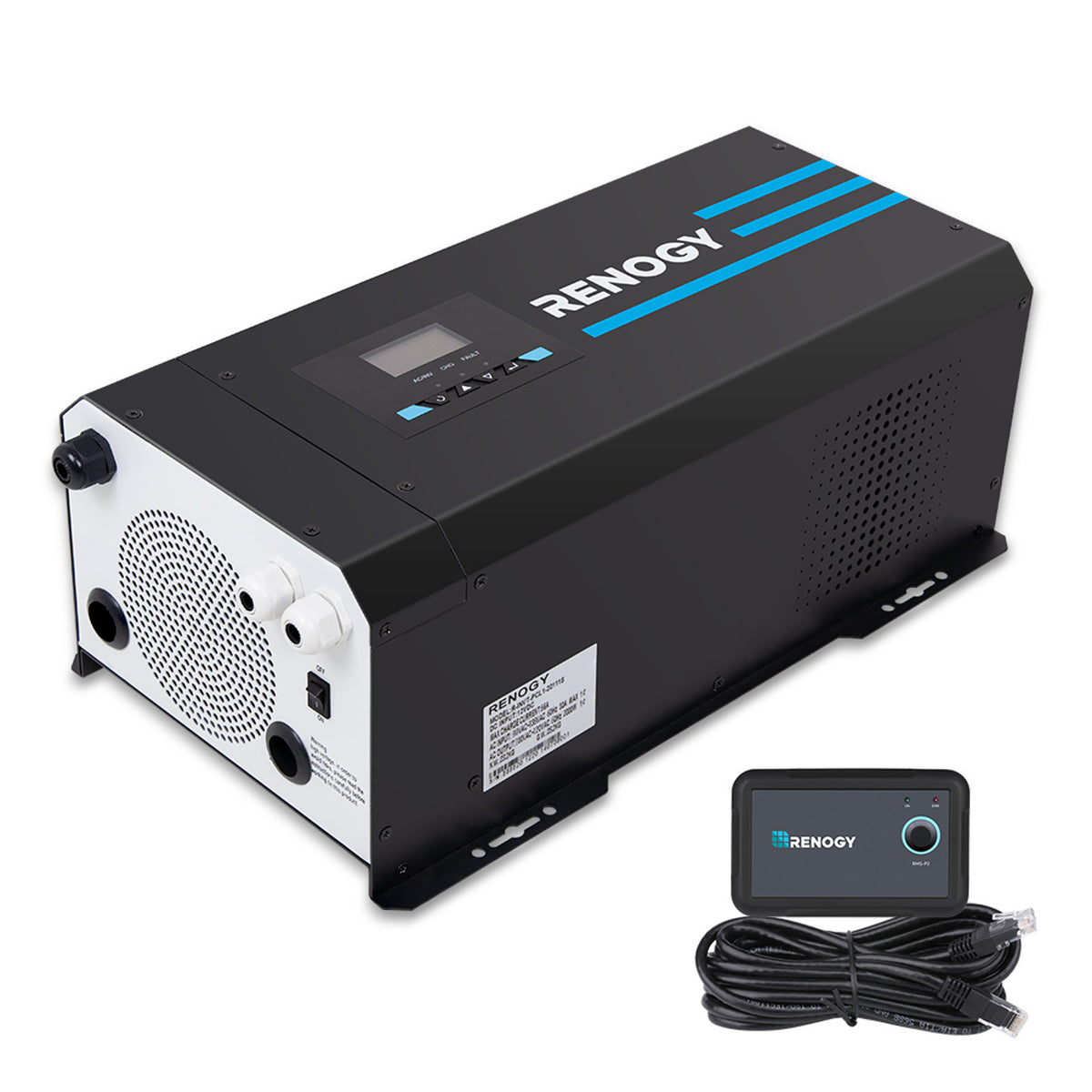 Renogy 3000W 12V Pure Sine Wave Inverter Charger w/ LCD