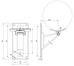 White RV Awning Support Cradle