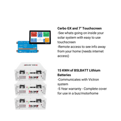 DIY 48V power kit with MultiPlus II inverter, Cerbo GX, and large-capacity BSLBatt battery bank