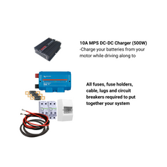 48V off-grid kit with solar chargers and lithium battery for reliable power