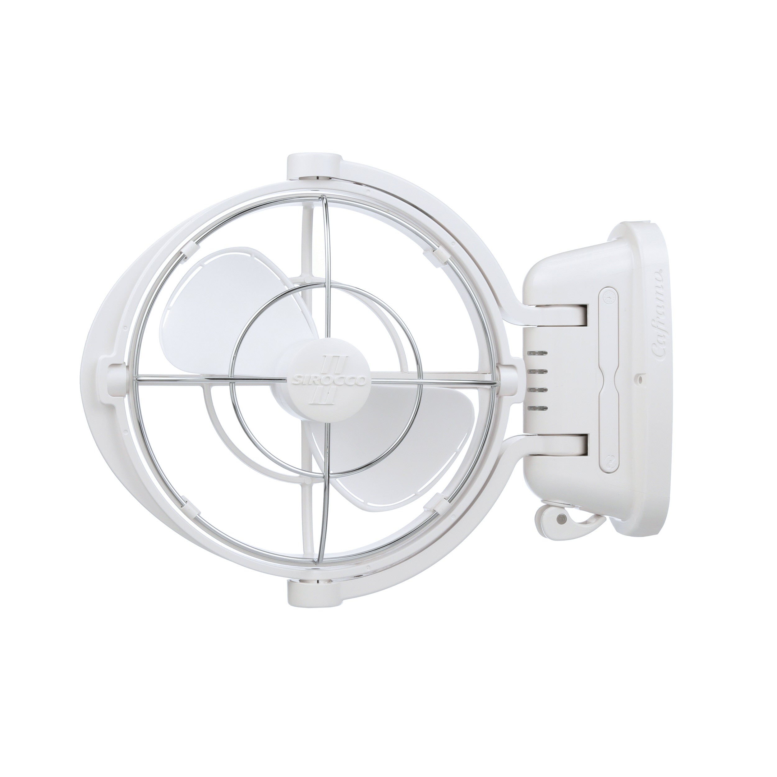 Sirocco II 12/24V Caravan RV Fan (White)