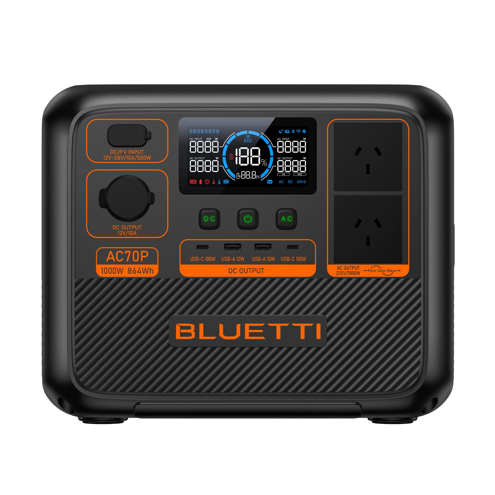 Bluetti AC70P Portable Power Station 864Wh