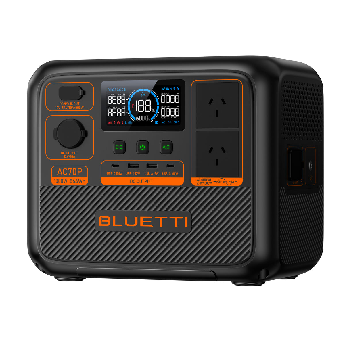 Bluetti AC70P Portable Power Station 864Wh