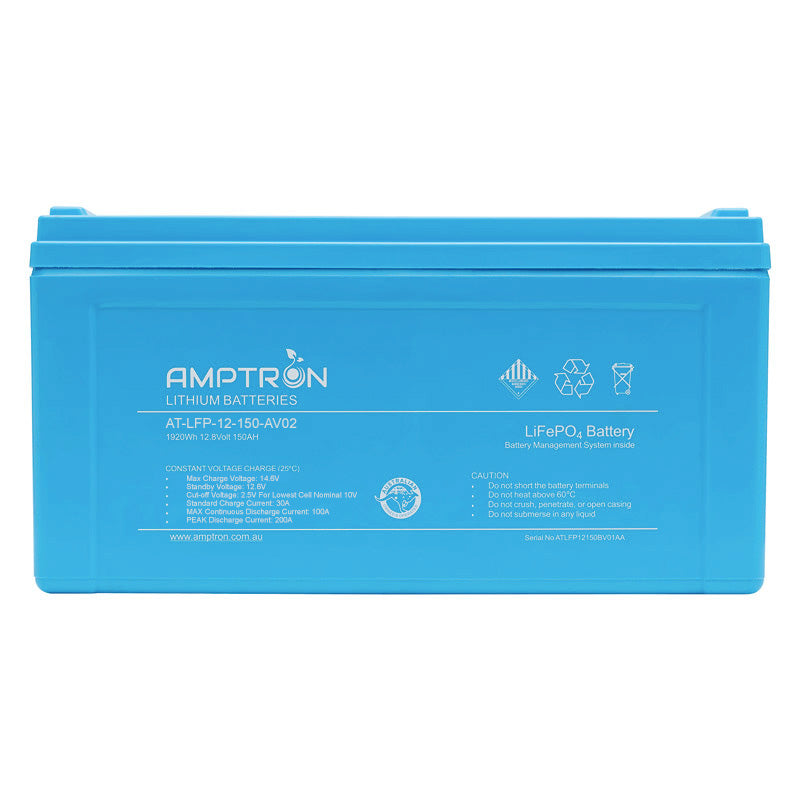 12V 150Ah / 100A Continuous Discharge LiFePO4 Battery