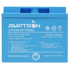 12V 50Ah / 70A Continuous Discharge LiFePO4 Battery