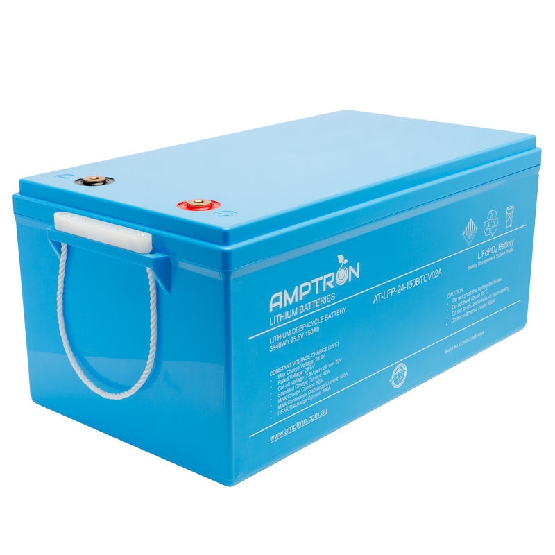 24V 150Ah / 100A Continuous Discharge + Bluetooth & Data Comms LiFePO4 Battery