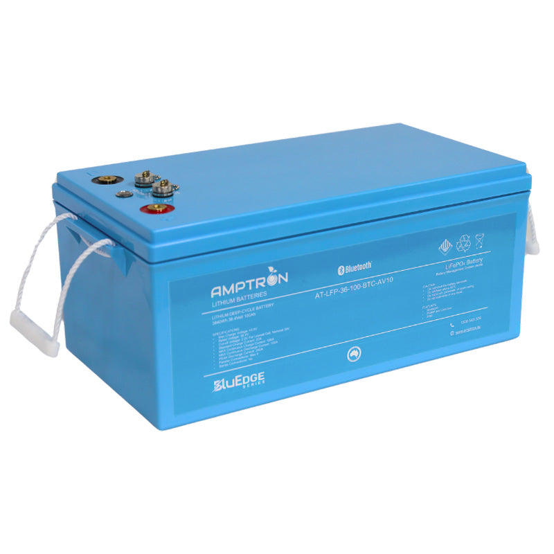 BluEdge 36V 100Ah / 100A Continuous Discharge LiFePO4 Battery with Bluetooth + RS485 + CAN bus