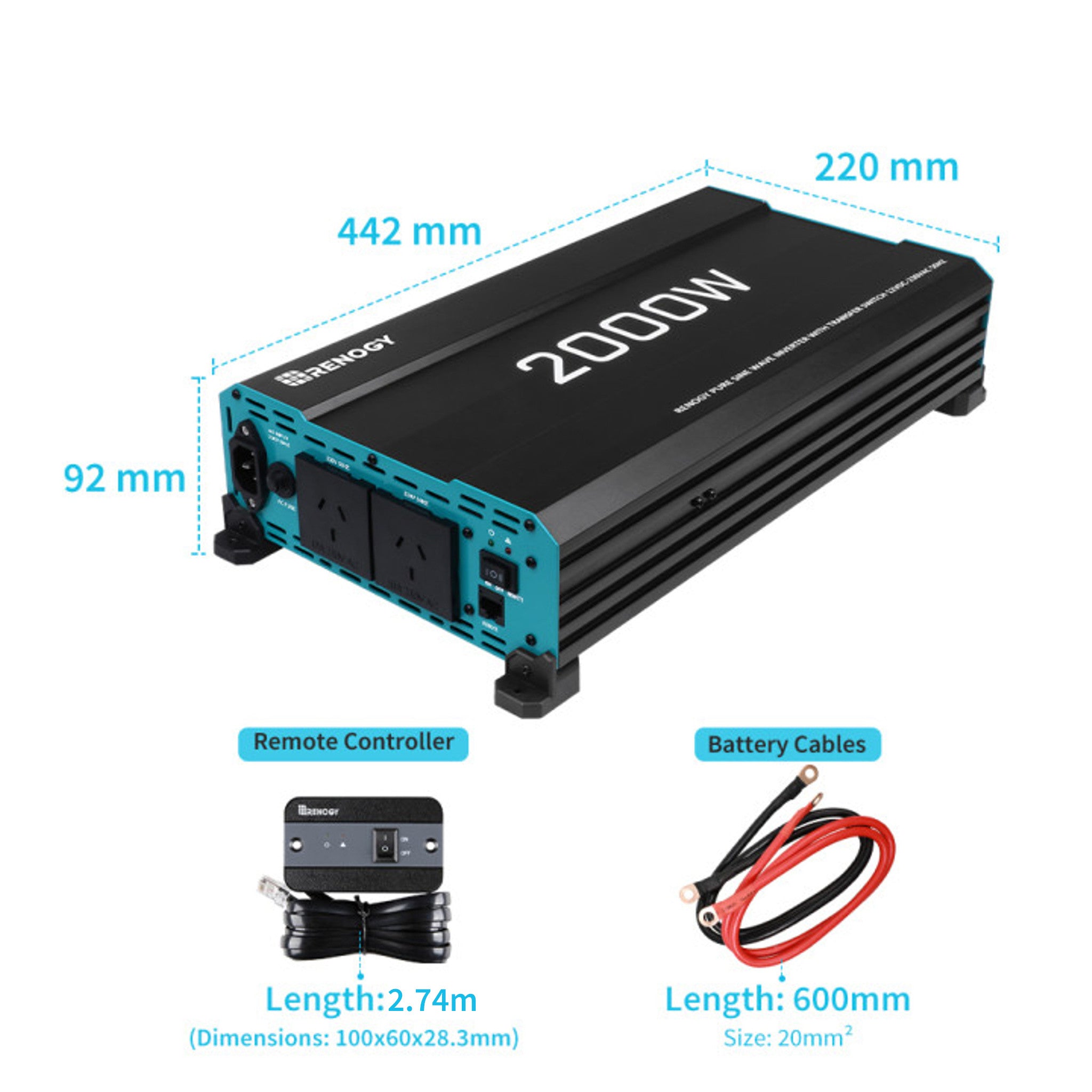 2000W pure sine wave inverter for sensitive electronics