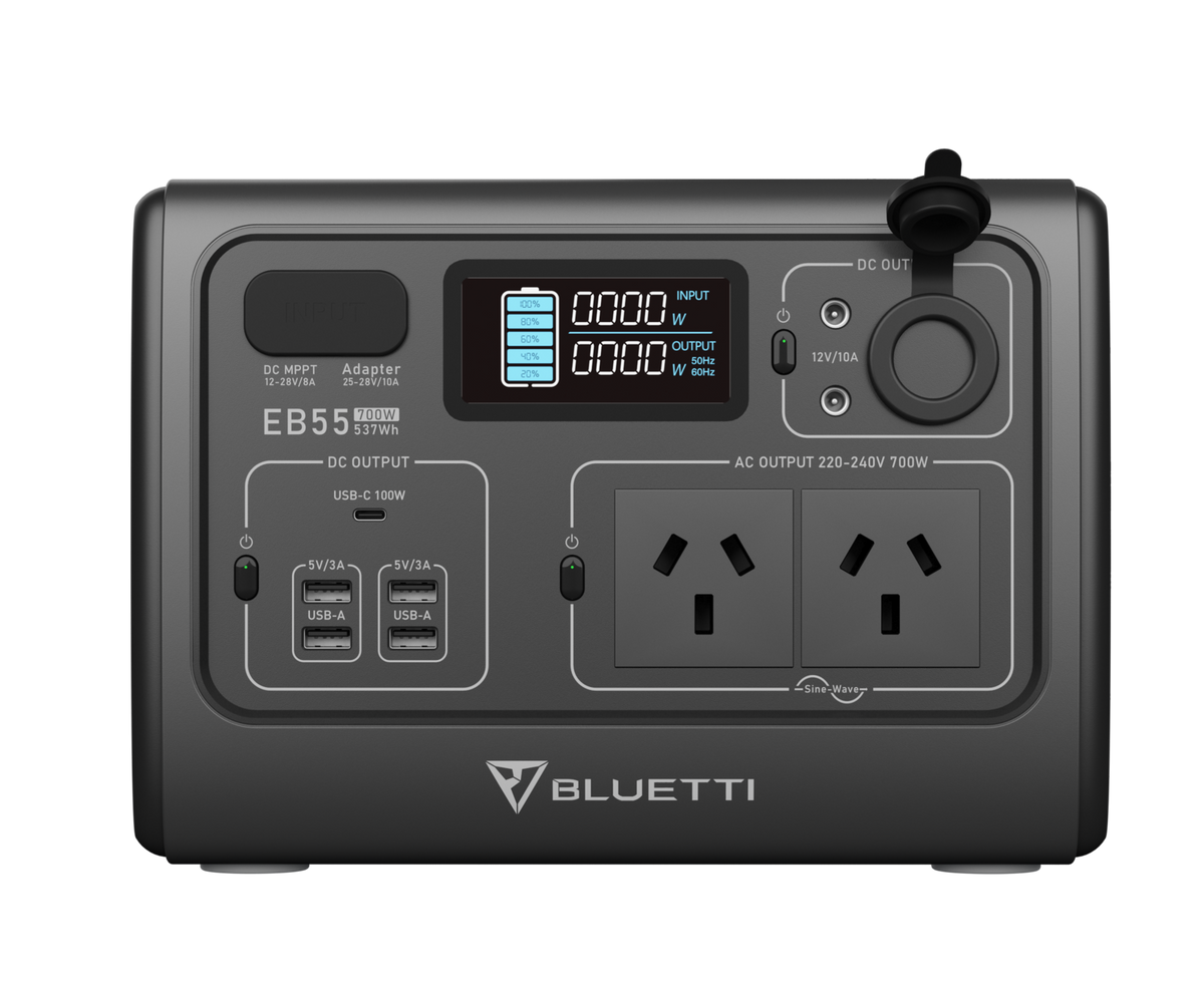 Bluetti EB55 Grey Portable Power Station 537Wh