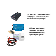 High-capacity 48V power solution for motorhomes and buses