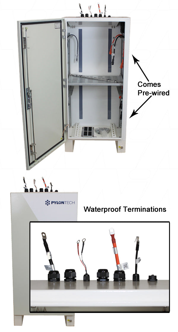 Battery Cabinet | Pylontech | Outdoor IP55 Floor Mounted Cabinet (4 x US3000)