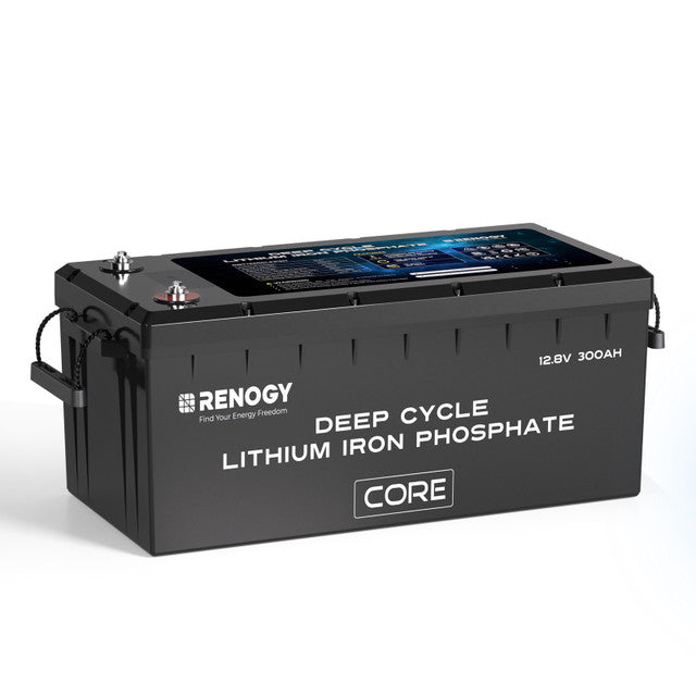 Lithium Battery | Renogy | 12V 300Ah Core Series Deep Cycle Lithium Iron Phosphate Battery w/Self-Heating