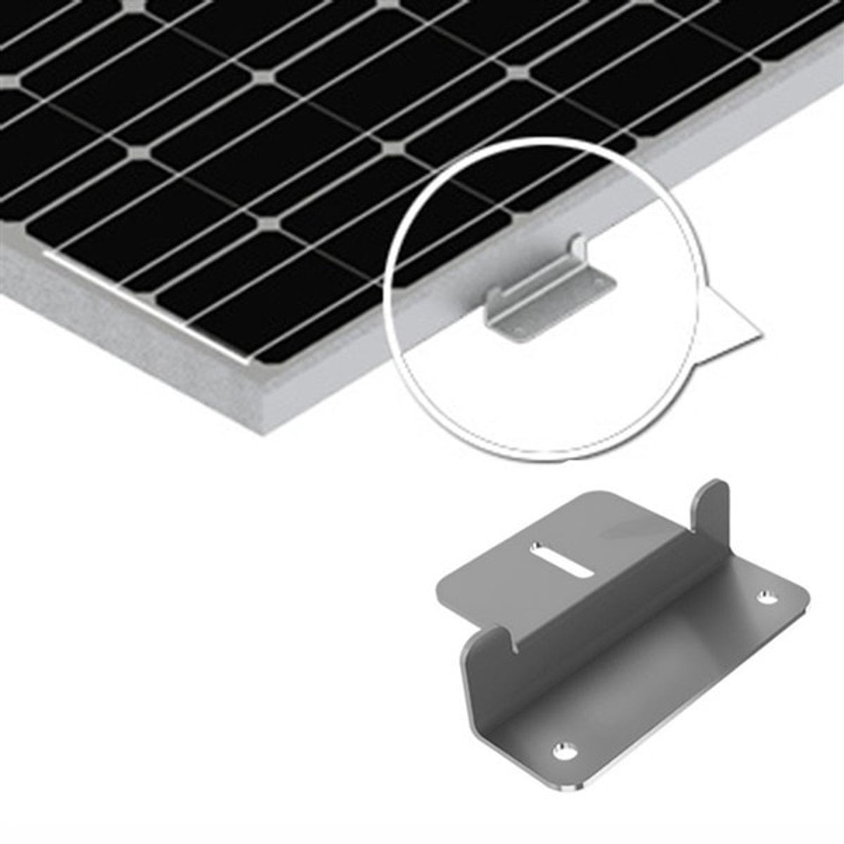 Renogy Solar Panel Mounting Z Bracket - Set of 4