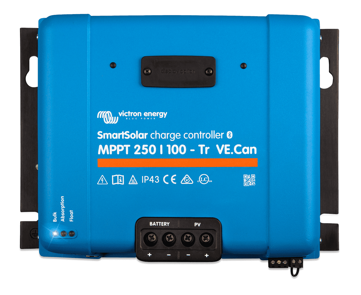 Victron SmartSolar MPPT 250/100 VE.Can Charge Controller front view
