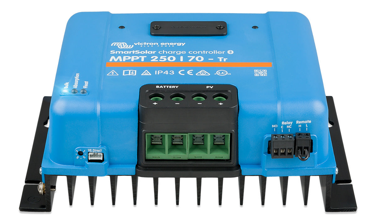 Side view of Victron SmartSolar 250/70-Tr controller
