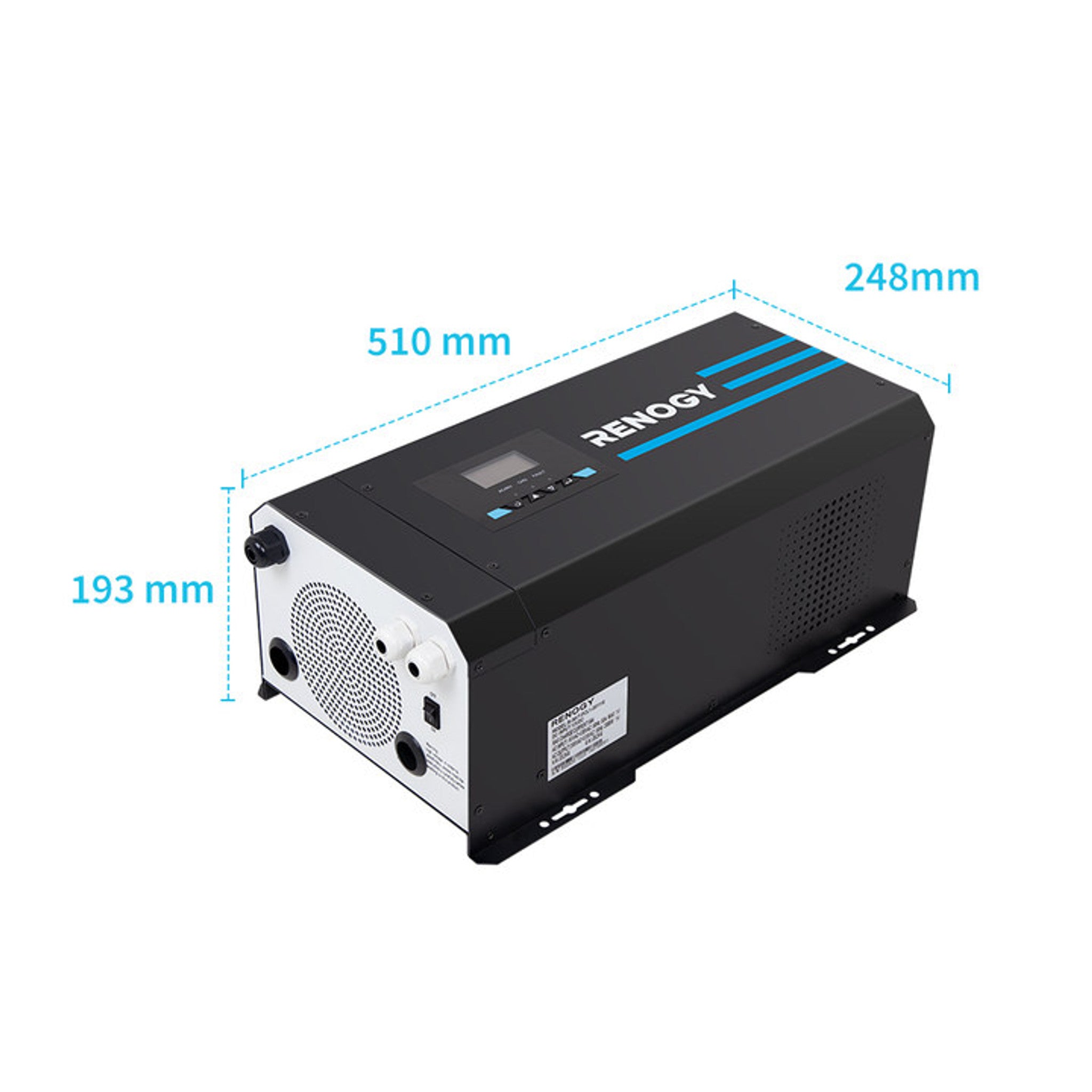 Renogy 3000W 12V Pure Sine Wave Inverter Charger w/ LCD