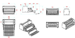 Triple Black Steel Caravan Step With Steel Tread