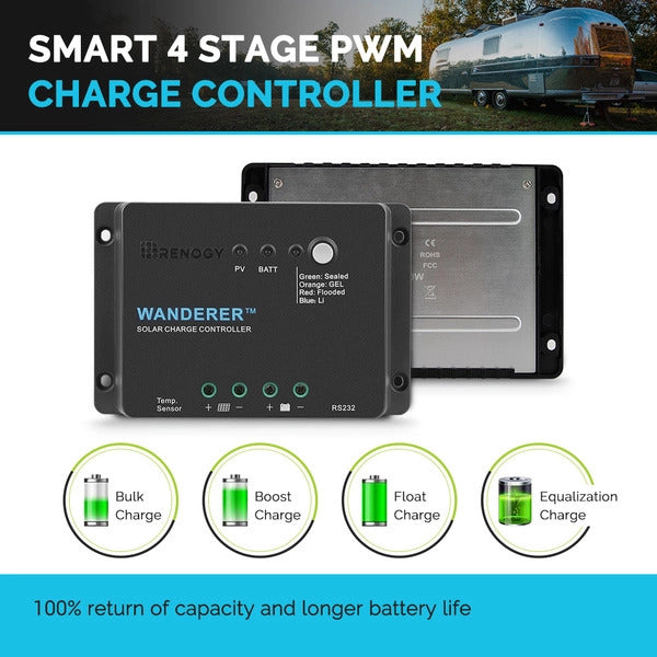 Solar Controller | Renogy | Wanderer Li 30A PWM Solar Charge Controller