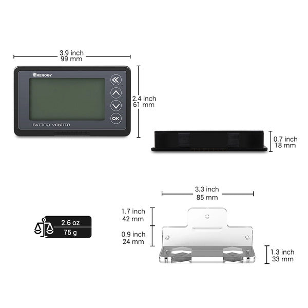 500A shunt included with Renogy Battery Monitor