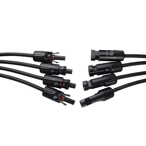 Solar Panel Accessories | Renogy | 4 to 1 Solar Branch Connectors MMMMF+FFFFM Pair