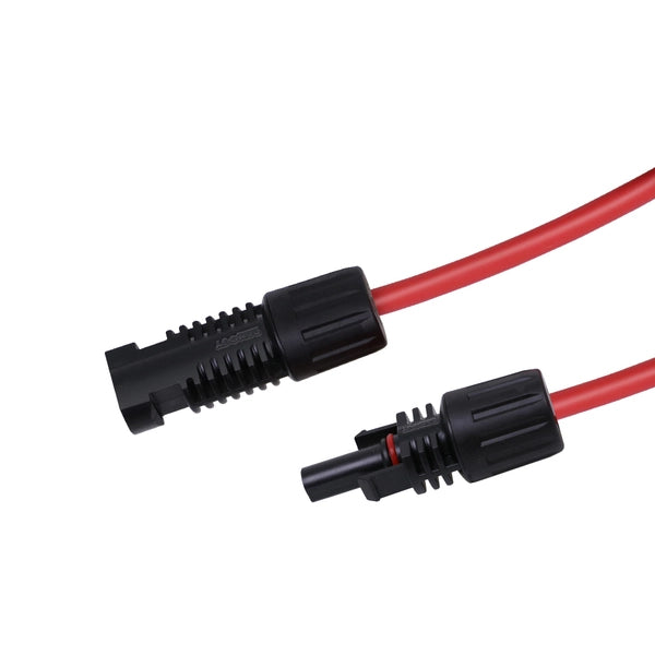 Solar Panel Accessories | Renogy |  Solar Extension Cables With PV Connectors One Pair Red+Black