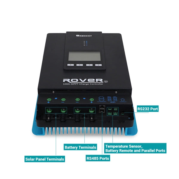 Renogy solar controller compatible with lithium batteries