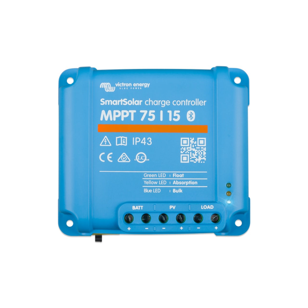 Victron SmartSolar MPPT 75/15 Charge Controller front view
