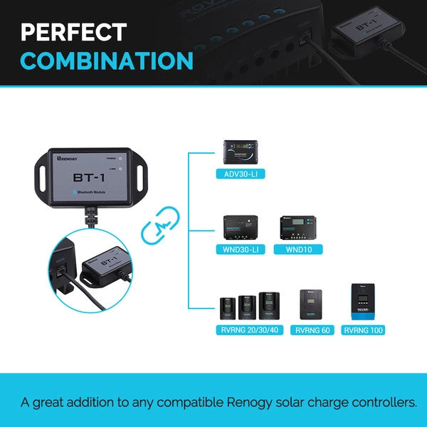 Control/Monitor | Renogy | BT-1 Bluetooth Module for Renogy Products w/ RS232 Port