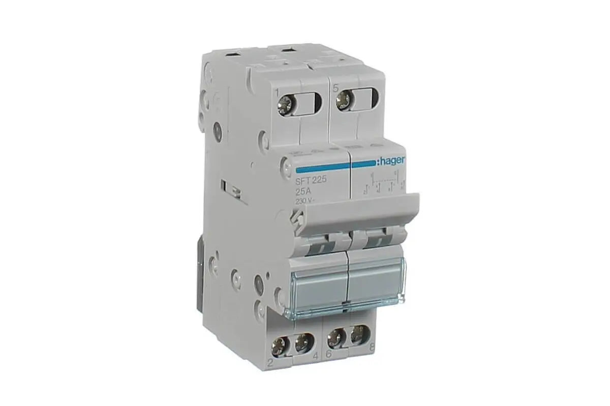 Hager Changeover switch terminals