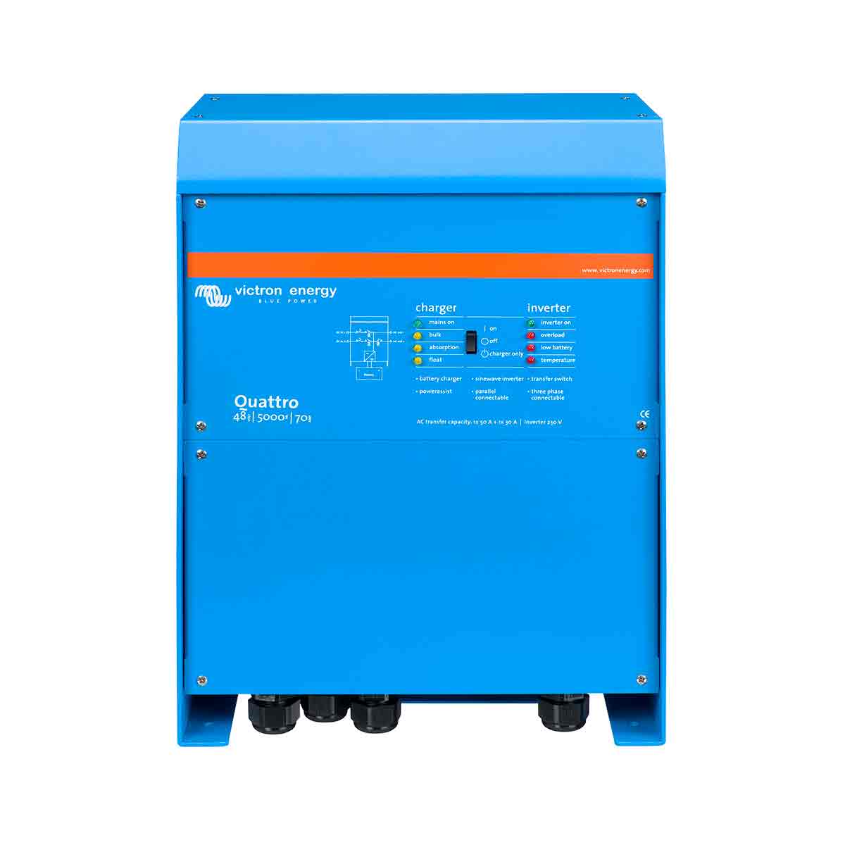 Inverter/Charger | Victron | Quattro 48V / 5000VA / 70-100/100