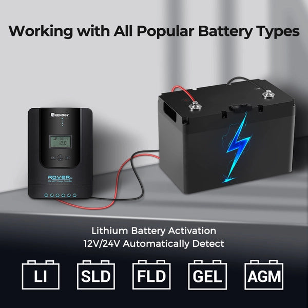 Solar Controller | Renogy | Rover Li 20 Amp MPPT Solar Charge Controller