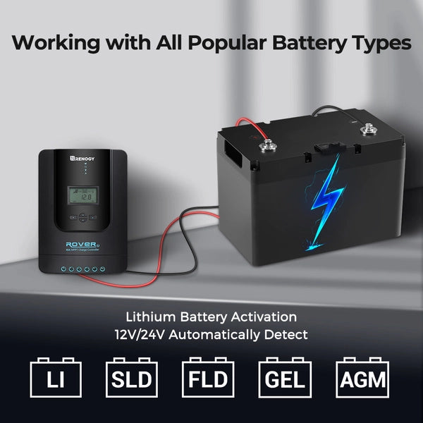 Solar Controller | Renogy | Rover Li 40 Amp MPPT Solar Charge Controller