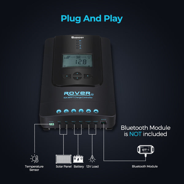 Solar Controller | Renogy | Rover Li 40 Amp MPPT Solar Charge Controller