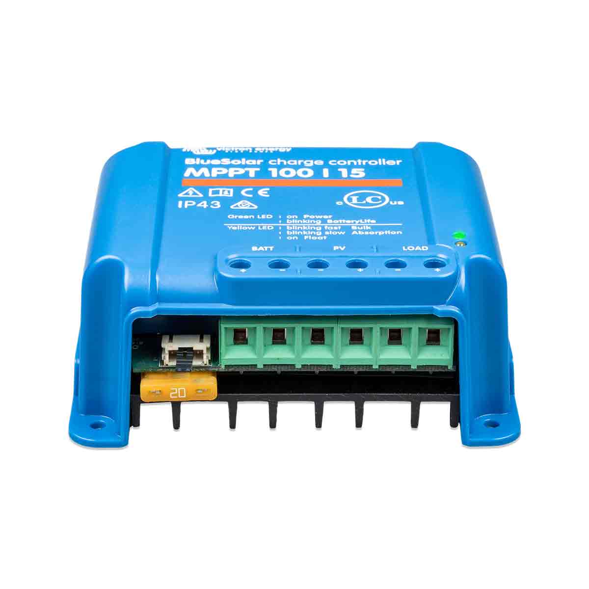 Compact MPPT controller for 12V and 24V systems